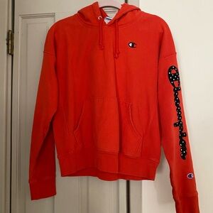Champion Vibrant Red Reverse Weave Hoodie